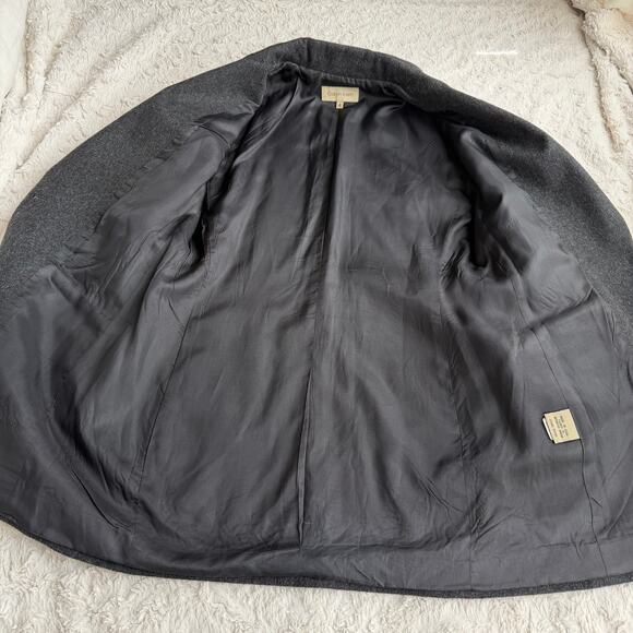 Calvin Klein wool blend blazer jacket vintage 90s charcoal grey single breasted - Picture 9 of 16